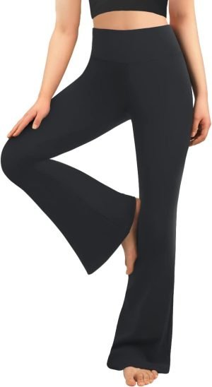 41Y7ceVCtCL._AC_SL1200 Jngrtsyjvip Fashion Women’s Bootcut Yoga Pants - Flare Leggings for Women High Waisted Active Leggings Workout Lounge Jazz Dress Pants
