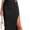51-3QM5h4QL._AC_SL1500 Jngrtsyjvip Fashion Women's Sleeveless Bodycon Maxi Dress 2024 Mock Neck Ruched Side Slit Long Tank Dress