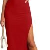 510LCm0-ZKL._AC_SL1500 Jngrtsyjvip Fashion Women's Sleeveless Bodycon Maxi Dress 2024 Mock Neck Ruched Side Slit Long Tank Dress