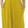 Jngrtsyjvip Fashion Dress for Women Casual Loose Beach Dresses with Pockets for 2024
