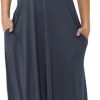 Jngrtsyjvip Fashion Dress for Women Casual Loose Beach Dresses with Pockets for 2024