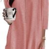 Jngrtsyjvip Fashion   Womens 3/4 Sleeve Tunics or Tops to Wear with Leggings Long Shirts Tops with Pockets