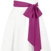 Jngrtsyjvip FashionWomen's Long Chiffon Sash Waist Belt For Bridal Wedding Bridesmaid Prom Formal Special Occasion Dresses Belt 3'' Wide