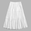 51c1N_fWJOL._AC_SL1500 Jngrtsyjvip Fashion Women's High Waist Frill Trim A Line Swing Flowy Summer Midi Skirts