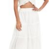 51digERUc6L._AC_SL1500 Jngrtsyjvip Fashion Women's High Waist Frill Trim A Line Swing Flowy Summer Midi Skirts