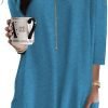Jngrtsyjvip Fashion   Womens 3/4 Sleeve Tunics or Tops to Wear with Leggings Long Shirts Tops with Pockets