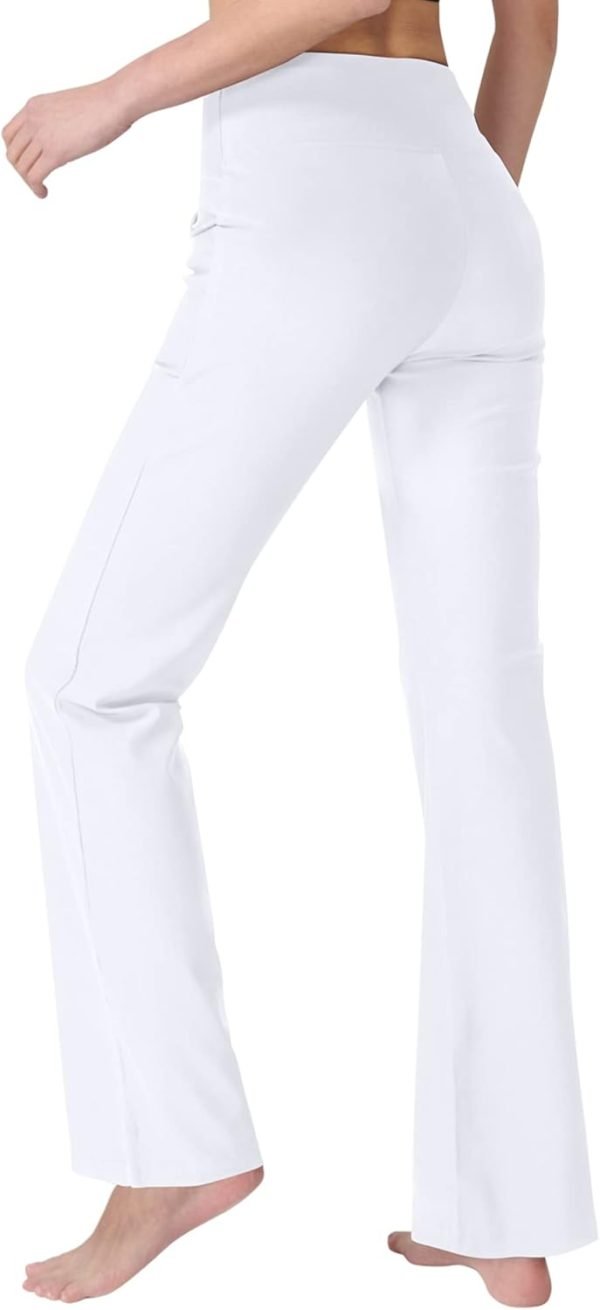 51oYZtzXTTL._AC_SL1500 Jngrtsyjvip Fashion Bootcut Yoga Pants for Women with Pockets High Waisted Workout Running Pants Tummy Control Long Bootleg Work Pants