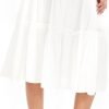 51sJlYItq3L._AC_SL1500 Jngrtsyjvip Fashion Women's High Waist Frill Trim A Line Swing Flowy Summer Midi Skirts