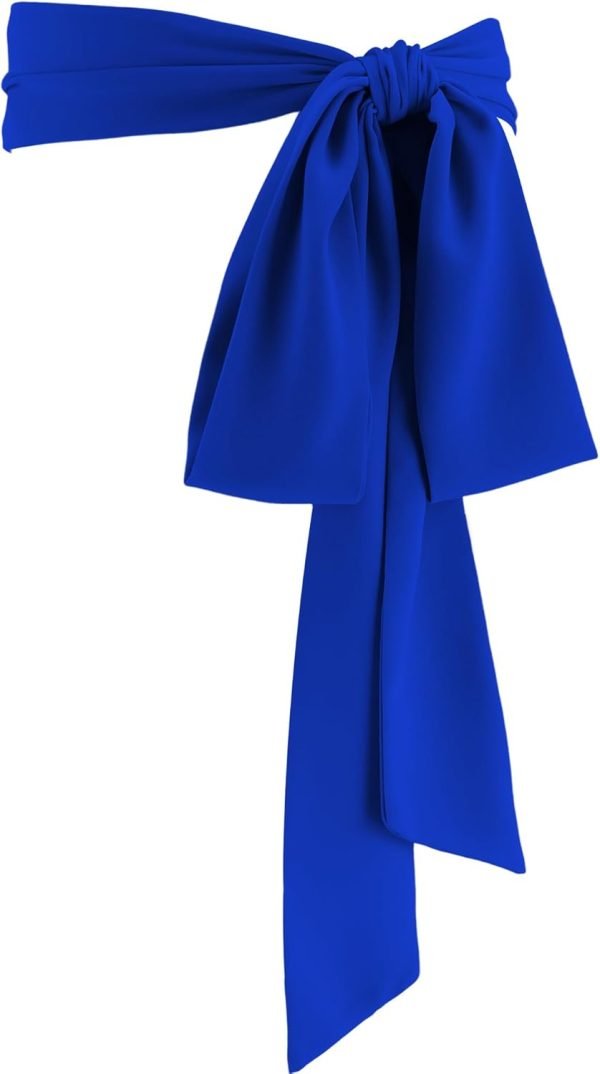 Jngrtsyjvip FashionWomen Chiffon Sash Belt Dress Sash Waist Bridal Wedding Belt 50s Belt Accessories 3'' Wide