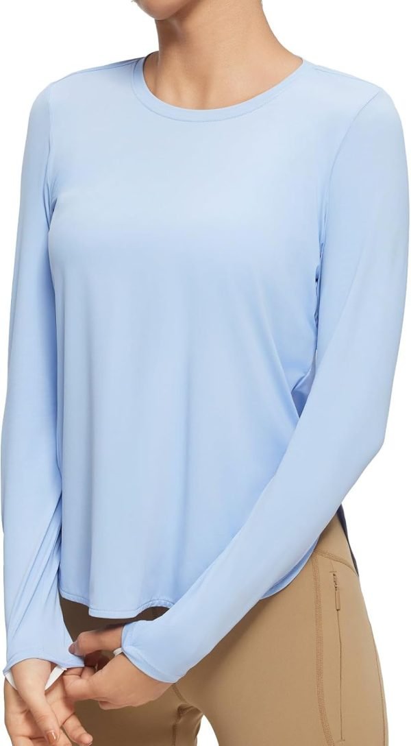 610KEjP4ioL._AC_SL1500 Jngrtsyjvip Fashion Women's Sun Shirts UPF 50+ Long Sleeve Hiking Tops Lightweight Quick Dry UV Protection Outdoor Clothing