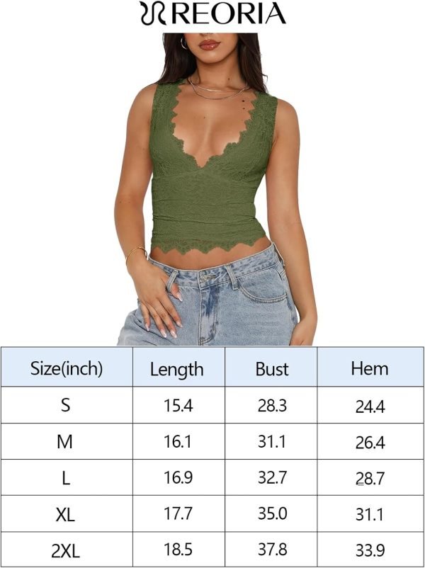 Jngrtsyjvip Fashion Womens Sexy V-Neck Sleeveless Double Lined Going Out Y2K Trendy Lace Cropped Tank Tops