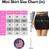 Jngrtsyjvip Fashion Womens Elastic Waist Mini Pencil Skirt - Cotton High Waist Above Knee Basic Bodycon Short Skirt Made in USA
