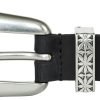 Jngrtsyjvip Fashion  Women's Western Style Fashion Leather Belt with Metal Buckle