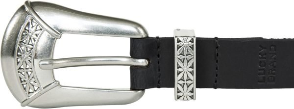 Jngrtsyjvip Fashion  Women's Western Style Fashion Leather Belt with Metal Buckle