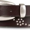 Jngrtsyjvip Fashion  Women's Western Style Fashion Leather Belt with Metal Buckle