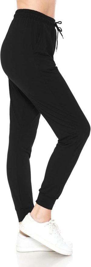 61FI5v3C9JL._AC_SL1500 Jngrtsyjvip Fashion Leggings Women's Relaxed-fit Jogger Track Cuff Sweatpants with Pockets for Yoga, Workout