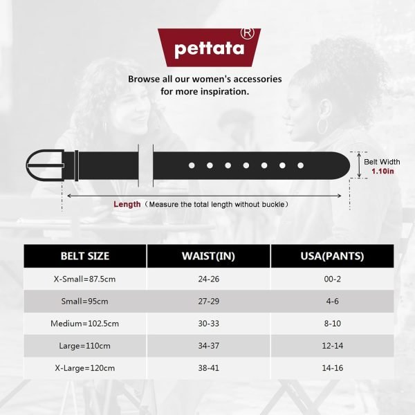 61KhF-QHqeL._AC_SL1500 Jngrtsyjvip FashionWomen Belt for Jeans Dress Cinch Waist Belt for Ladies Faux Leather Belt with Gold Buckle