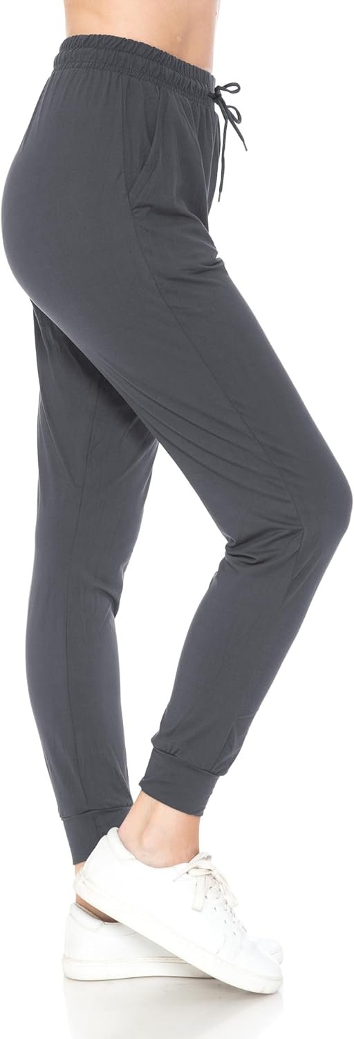61QP4gnClcL._AC_SL1500 Jngrtsyjvip Fashion Leggings Women's Relaxed-fit Jogger Track Cuff Sweatpants with Pockets for Yoga, Workout