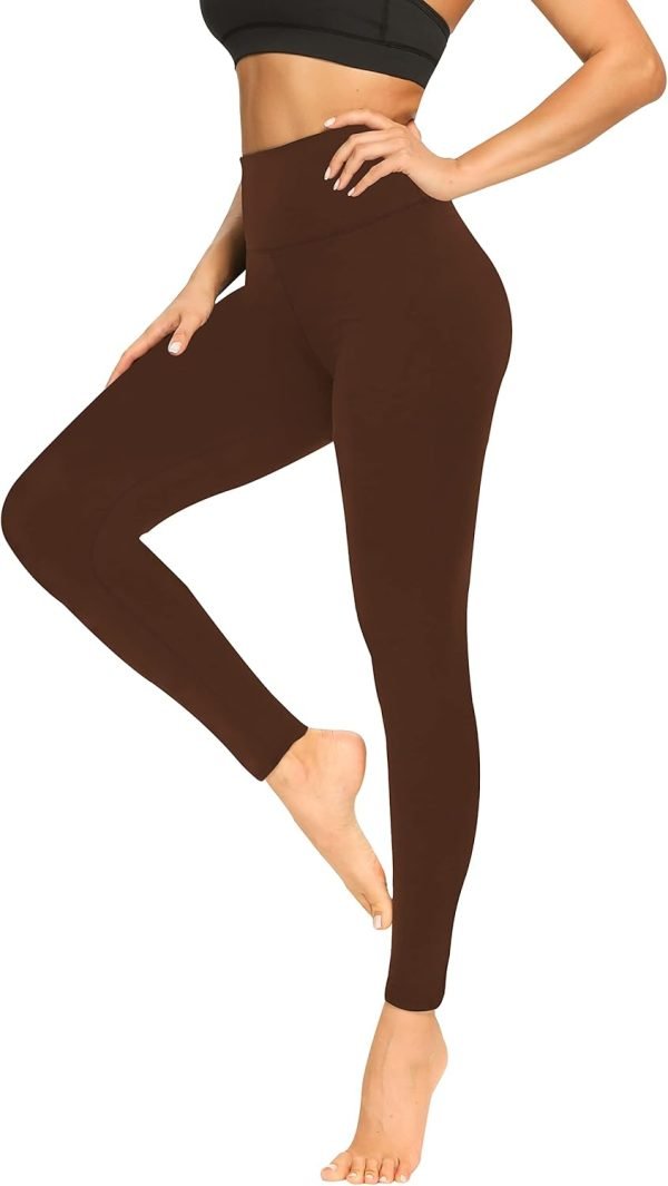 Jngrtsyjvip Fashion Soft Leggings for Women - High Waisted Tummy Control No See Through Workout Yoga Pants