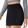 Jngrtsyjvip Fashion Womens Elastic Waist Mini Pencil Skirt - Cotton High Waist Above Knee Basic Bodycon Short Skirt Made in USA