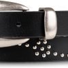 Jngrtsyjvip Fashion  Women's Western Style Fashion Leather Belt with Metal Buckle