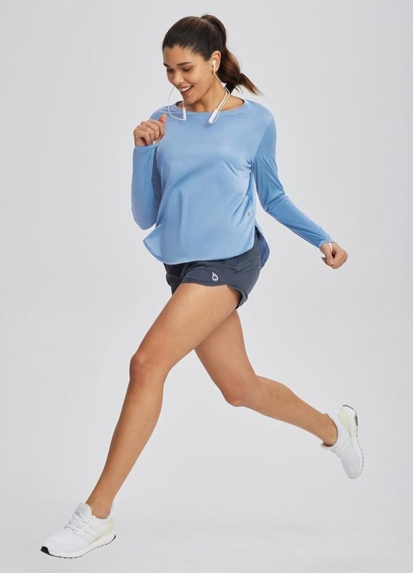 61VMXz64o8L._AC_SL1500 Jngrtsyjvip Fashion Women's Sun Shirts UPF 50+ Long Sleeve Hiking Tops Lightweight Quick Dry UV Protection Outdoor Clothing