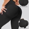 Jngrtsyjvip Fashion Womens Workout Scrunch Leggings High Waisted Booty Butt Lifting Tights Seamless Yoga Fitness Leggings Gym Yoga Pants