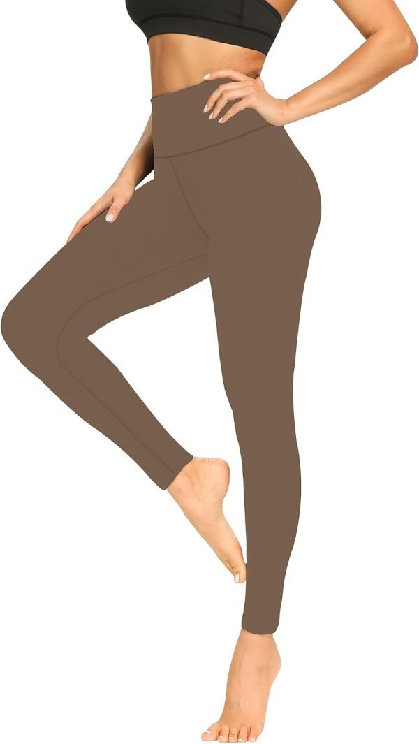 Jngrtsyjvip Fashion Soft Leggings for Women - High Waisted Tummy Control No See Through Workout Yoga Pants