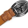 Jngrtsyjvip FashionWomen Western Cowboy Belt - PU Leather Longhorn Bull Turquoise Embossed Buckle Belt for Jeans Pants Dresses