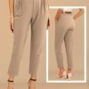 Jngrtsyjvip Fashion  Women's High Waisted Stretch Dress Pants Casual Business Work Trouser Pants with Pockets&Belt