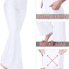 61gIBLTrFeL._AC_SL1500 Jngrtsyjvip Fashion Bootcut Yoga Pants for Women with Pockets High Waisted Workout Running Pants Tummy Control Long Bootleg Work Pants