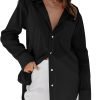 Jngrtsyjvip Fashion   Womens Button Down Shirts Dress Shirts Long Sleeve Blouses V Neck Solid Casual Tunics Tops with Pockets