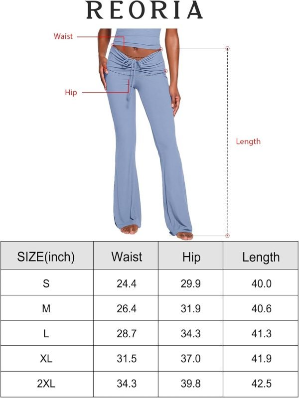 Jngrtsyjvip Fashion  Womens Trendy Ruched Waist Ribbed Comfy Flowy Flare Lounge Pants