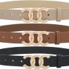 61kzbtQZSgL._AC_SL1500 Jngrtsyjvip FashionWomen Belt for Jeans Dress Cinch Waist Belt for Ladies Faux Leather Belt with Gold Buckle