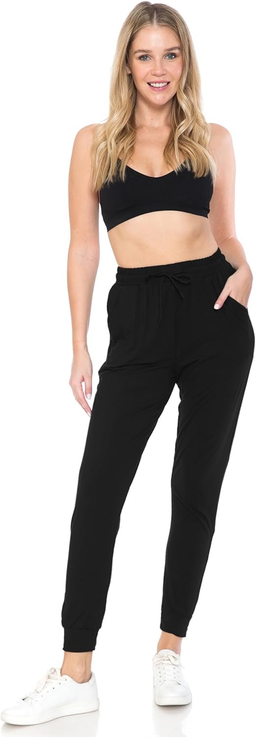 61mhIYLJNWL._AC_SL1500 Jngrtsyjvip Fashion Leggings Women's Relaxed-fit Jogger Track Cuff Sweatpants with Pockets for Yoga, Workout