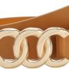 61oObaH3KtL._AC_SL1500 Jngrtsyjvip FashionWomen Belt for Jeans Dress Cinch Waist Belt for Ladies Faux Leather Belt with Gold Buckle
