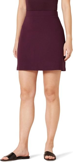 61p5jyvJjvL._AC_SL1500 Jngrtsyjvip Fashion Women's Ponte Pull-On Mini Length A-Line Skirt