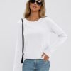 Jngrtsyjvip Fashion   Long Sleeve Shirts for Women 2024 Fall Fashion Crewneck Loose Fit Casual Tops Trendy Basics Outfits Clothes