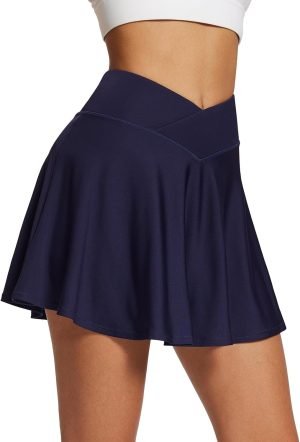 61zk_D3BfsL._AC_SL1500 Jngrtsyjvip Fashion Women's Tennis Skirt Flowy Pleated Skorts for Woman Skirts Golf Athletic with Shorts Pockets for Running Workout