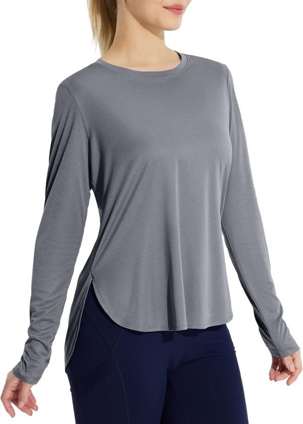 710PlMWOtLL._AC_SL1500 Jngrtsyjvip Fashion Women's Sun Shirts UPF 50+ Long Sleeve Hiking Tops Lightweight Quick Dry UV Protection Outdoor Clothing