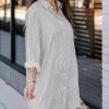 710u3hKUuNL._AC_SL1500 Jngrtsyjvip Fashion Womens Button Down Shirt Dresses with Pockets Cotton Striped Shirts Collared Tunics Long Sleeve High Low Blouse Tops