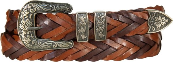 Jngrtsyjvip Fashion  Women's Western Style Fashion Leather Belt with Metal Buckle