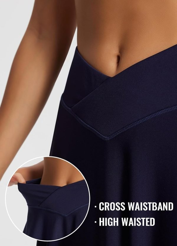 Jngrtsyjvip Fashion  Women's Tennis Skirt Flowy Pleated Skorts for Woman Skirts Golf Athletic with Shorts Pockets for Running Workout