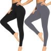 Jngrtsyjvip Fashion Soft Leggings for Women - High Waisted Tummy Control No See Through Workout Yoga Pants