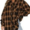 Jngrtsyjvip Fashion   Womens Button Down Flannel Shirts Long Sleeve Plaid Shackets Business Casual Blouse Top