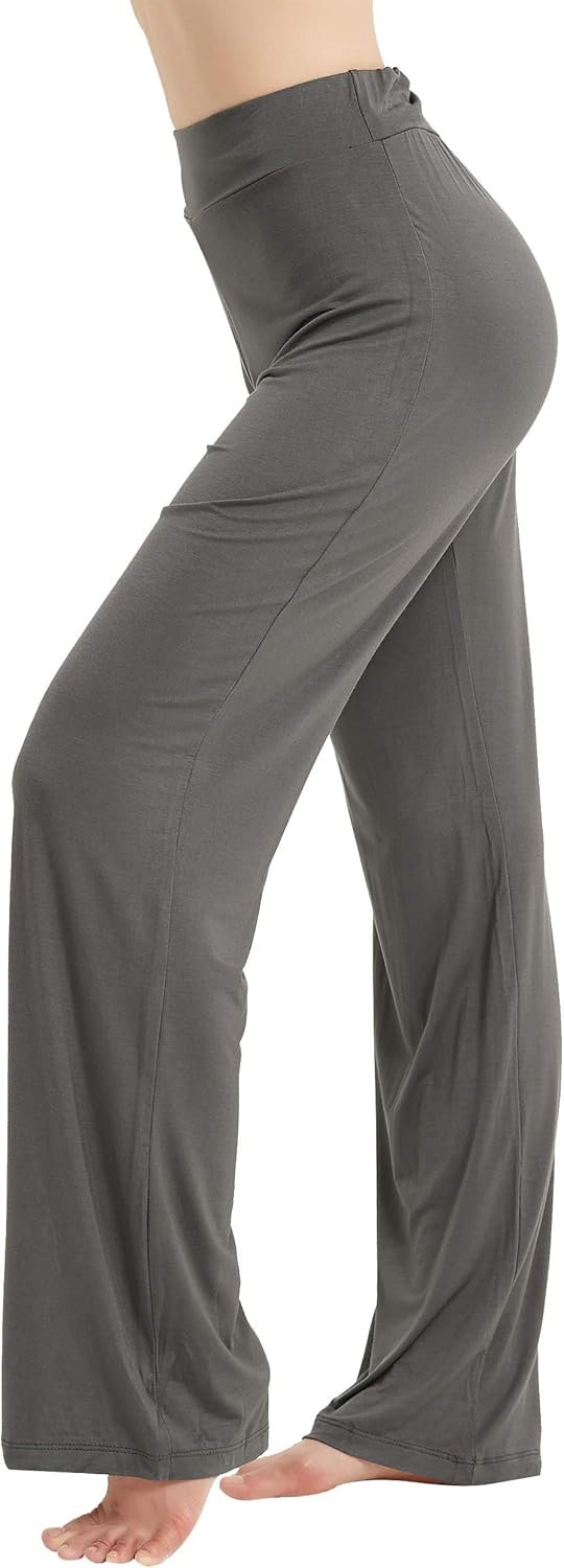 Jngrtsyjvip Fashion Cut Yoga Pants for Women High Waist Tummy Control Loose Fit Sweatpants, M-3XL