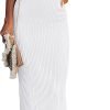 Jngrtsyjvip Fashion  Womens 2024 Summer V Neck Knit Midi Dress Bodycon Sleeveless Ribbed Sweater Dresses
