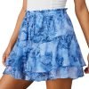 Jngrtsyjvip Fashion Shorts for Women Casual Boho Floral Skorts Ruffle Mini Skirts Running Tennis Butterfly Shorts Chiffon Shorts