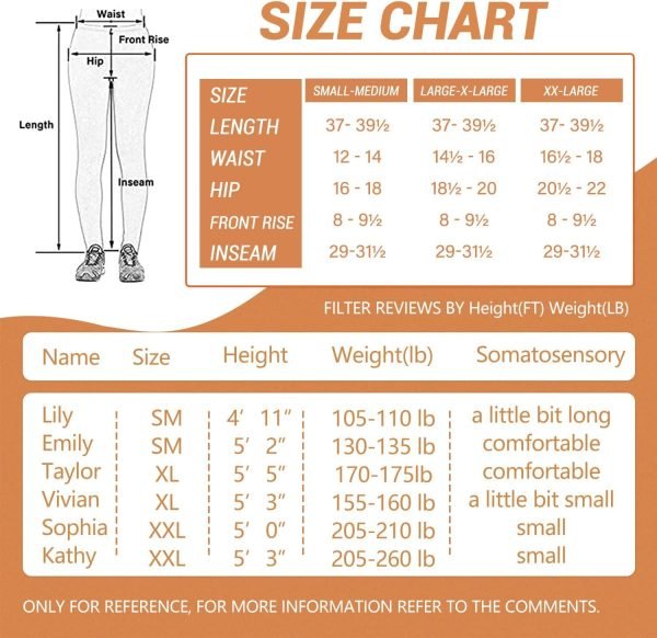 Jngrtsyjvip Fashion High Waisted Leggings for Women - No See Through Tummy Control Cycling Workout Yoga Pants with Pockets Reg & Plus