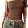 71Pk-t4EfqL._AC_SL1500 Jngrtsyjvip Fashion Womens Summer Tube Tops Strapless No Pad Clubwear Y2K Going Out Stretchy Basic Casual Cami Tops